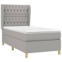 Boxspringbett mit hellgrauer Stoffmatratze 90x200 cm von vidaXL, Betten und Lattenroste - Ref: Foro24-3128733, Preis: 365,46 ...