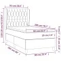 Box spring bed with light gray fabric mattress 90x200 cm by vidaXL, Beds and slatted bases - Ref: Foro24-3128733, Price: 338,...