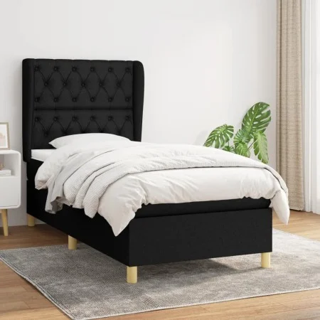 Box spring bed with black fabric mattress 80x200 cm by vidaXL, Beds and slatted bases - Ref: Foro24-3128719, Price: 334,88 €,...
