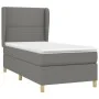 Box spring bed with dark gray fabric mattress 80x200 cm by vidaXL, Beds and slatted bases - Ref: Foro24-3128398, Price: 347,0...