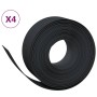 Garden edging 4 pcs black polyethylene 10 m 20 cm by vidaXL, Garden edging and edging - Ref: Foro24-3155458, Price: 136,14 €,...