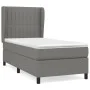 Box spring bed with dark gray fabric mattress 90x200 cm by vidaXL, Beds and slatted bases - Ref: Foro24-3128094, Price: 372,2...