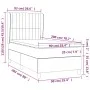Box spring bed with dark gray fabric mattress 90x200 cm by vidaXL, Beds and slatted bases - Ref: Foro24-3128094, Price: 372,2...
