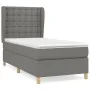 Box spring bed with dark gray fabric mattress 90x200 cm by vidaXL, Beds and slatted bases - Ref: Foro24-3128814, Price: 383,9...
