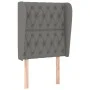 Cama box spring con colchón tela gris oscuro 80x200 cm de vidaXL, Camas y somieres - Ref: Foro24-3128718, Precio: 364,04 €, D...