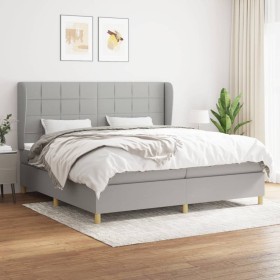 Boxspringbett mit hellgrauer Stoffmatratze 200x200 cm von vidaXL, Betten und Lattenroste - Ref: Foro24-3128549, Preis: 655,05...