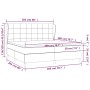 Box spring bed with light gray fabric mattress 200x200 cm by vidaXL, Beds and slatted bases - Ref: Foro24-3128549, Price: 655...