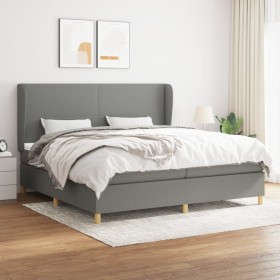 Boxspringbett mit dunkelgrauer Stoffmatratze 200x200 cm von vidaXL, Betten und Lattenroste - Ref: Foro24-3128390, Preis: 663,...