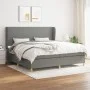 Box spring bed with dark gray fabric mattress 200x200 cm by vidaXL, Beds and slatted bases - Ref: Foro24-3128390, Price: 650,...