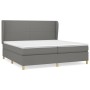 Cama box spring con colchón tela gris oscuro 200x200 cm de vidaXL, Camas y somieres - Ref: Foro24-3128390, Precio: 663,99 €, ...