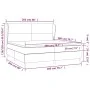 Box spring bed with dark gray fabric mattress 200x200 cm by vidaXL, Beds and slatted bases - Ref: Foro24-3128390, Price: 650,...