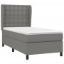 Box spring bed with dark gray fabric mattress 90x200 cm by vidaXL, Beds and slatted bases - Ref: Foro24-3128254, Price: 384,1...