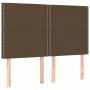 Cama box spring con colchón tela marrón oscuro 140x190 cm de vidaXL, Camas y somieres - Ref: Foro24-3127880, Precio: 495,93 €...