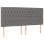 Boxspringbett mit dunkelgrauer Stoffmatratze 200x200 cm von vidaXL, Betten und Lattenroste - Ref: Foro24-3128790, Preis: 708,...