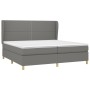 Cama box spring con colchón tela gris oscuro 200x200 cm de vidaXL, Camas y somieres - Ref: Foro24-3128470, Precio: 624,25 €, ...