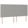 Box spring bed with light gray fabric mattress 180x200 cm by vidaXL, Beds and slatted bases - Ref: Foro24-3128381, Price: 639...