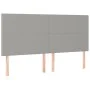 Box spring bed with light gray fabric mattress 180x200 cm by vidaXL, Beds and slatted bases - Ref: Foro24-3128381, Price: 626...