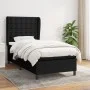 Box spring bed with black fabric mattress 90x190 cm by vidaXL, Beds and slatted bases - Ref: Foro24-3128247, Price: 318,48 €,...