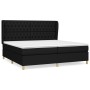 Box spring bed with black fabric mattress 200x200 cm by vidaXL, Beds and slatted bases - Ref: Foro24-3128791, Price: 756,76 €...