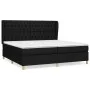 Box spring bed with black fabric mattress 200x200 cm by vidaXL, Beds and slatted bases - Ref: Foro24-3128791, Price: 742,64 €...