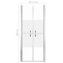 Puerta de ducha ESG medio esmerilado 71x190 cm
