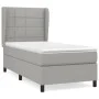 Box spring bed with light gray fabric mattress 80x200 cm by vidaXL, Beds and slatted bases - Ref: Foro24-3127917, Price: 311,...