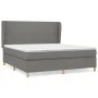 Box spring bed with dark gray fabric mattress 180x200 cm by vidaXL, Beds and slatted bases - Ref: Foro24-3128382, Price: 615,...