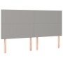 Box spring bed with light gray fabric mattress 160x200 cm by vidaXL, Beds and slatted bases - Ref: Foro24-3128373, Price: 555...