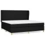 Box spring bed with black fabric mattress 200x200 cm by vidaXL, Beds and slatted bases - Ref: Foro24-3128391, Price: 652,60 €...