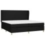 Box spring bed with black fabric mattress 200x200 cm by vidaXL, Beds and slatted bases - Ref: Foro24-3128391, Price: 652,60 €...