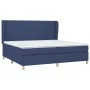 Box spring bed with blue fabric mattress 200x200 cm by vidaXL, Beds and slatted bases - Ref: Foro24-3128395, Price: 639,61 €,...