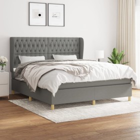 Boxspringbett mit dunkelgrauer Stoffmatratze 180x200 cm von vidaXL, Betten und Lattenroste - Ref: Foro24-3128782, Preis: 661,...