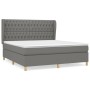 Box spring bed with dark gray fabric mattress 180x200 cm by vidaXL, Beds and slatted bases - Ref: Foro24-3128782, Price: 661,...
