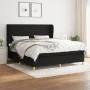 Cama box spring con colchón tela negro 160x200 cm de vidaXL, Camas y somieres - Ref: Foro24-3128375, Precio: 594,67 €, Descue...
