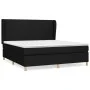 Box spring bed with black fabric mattress 160x200 cm by vidaXL, Beds and slatted bases - Ref: Foro24-3128375, Price: 592,65 €...