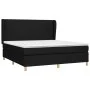 Box spring bed with black fabric mattress 160x200 cm by vidaXL, Beds and slatted bases - Ref: Foro24-3128375, Price: 592,65 €...