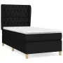 Box spring bed with black fabric mattress 90x190 cm by vidaXL, Beds and slatted bases - Ref: Foro24-3128727, Price: 313,41 €,...