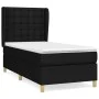 Box spring bed with black fabric mattress 90x200 cm by vidaXL, Beds and slatted bases - Ref: Foro24-3128815, Price: 324,36 €,...