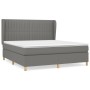 Boxspringbett mit dunkelgrauer Stoffmatratze 180x200 cm von vidaXL, Betten und Lattenroste - Ref: Foro24-3128702, Preis: 641,...