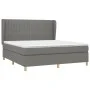 Box spring bed with dark gray fabric mattress 180x200 cm by vidaXL, Beds and slatted bases - Ref: Foro24-3128702, Price: 615,...
