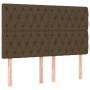 Box spring bed with dark brown fabric mattress 140x190 cm by vidaXL, Beds and slatted bases - Ref: Foro24-3128760, Price: 548...