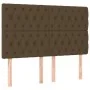 Box spring bed with dark brown fabric mattress 140x190 cm by vidaXL, Beds and slatted bases - Ref: Foro24-3128760, Price: 529...
