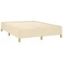 Box spring bed with cream fabric mattress 140x200 cm by vidaXL, Beds and slatted bases - Ref: Foro24-3128610, Price: 532,84 €...