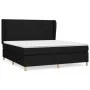 Box spring bed with black fabric mattress 160x200 cm by vidaXL, Beds and slatted bases - Ref: Foro24-3128535, Price: 607,18 €...