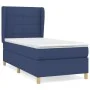 Box spring bed with blue fabric mattress 100x200 cm by vidaXL, Beds and slatted bases - Ref: Foro24-3128507, Price: 357,66 €,...