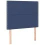 Box spring bed with blue fabric mattress 100x200 cm by vidaXL, Beds and slatted bases - Ref: Foro24-3128427, Price: 341,18 €,...