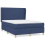 Boxspringbett mit blauer Stoffmatratze 140x200 cm von vidaXL, Betten und Lattenroste - Ref: Foro24-3128371, Preis: 511,19 €, ...