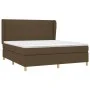Box spring bed with dark brown fabric mattress 180x200 cm by vidaXL, Beds and slatted bases - Ref: Foro24-3128544, Price: 611...