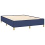 Box spring bed with blue fabric mattress 140x200 cm by vidaXL, Beds and slatted bases - Ref: Foro24-3128611, Price: 522,41 €,...