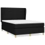 Box spring bed with black fabric mattress 140x200 cm by vidaXL, Beds and slatted bases - Ref: Foro24-3128527, Price: 522,77 €...